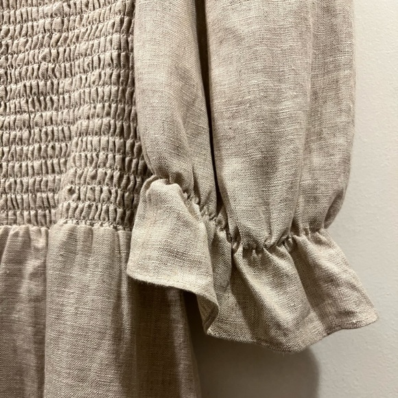 REFORMATION Cerise Linen Dress - Picture 10 of 12